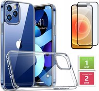 ETUI PRZEZROCZYSTE +SZKŁO PEŁNE 5D do IPHONE 12 / 12 PRO 2MM