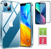 ETUI PRZEZROCZYSTE +SZKŁO PEŁNE 5D do IPHONE 13 MINI 2MM