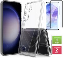 ETUI PRZEZROCZYSTE +SZKŁO PEŁNE 5D do SAMSUNG GALAXY A55 2MM
