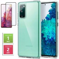 ETUI PRZEZROCZYSTE +SZKŁO PEŁNE 5D do SAMSUNG GALAXY S20 FE 2MM