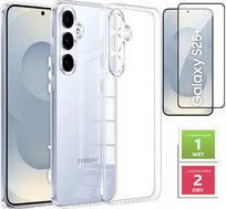 ETUI PRZEZROCZYSTE +SZKŁO PEŁNE 5D do SAMSUNG GALAXY S25 PLUS 2MM
