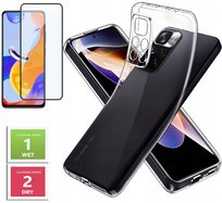 ETUI PRZEZROCZYSTE WYSPA +SZKŁO 5D do XIAOMI REDMI Note 11 Pro 2MM