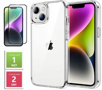 ETUI PRZEZROCZYSTE WYSPA +SZKŁO PEŁNE 5D do iPhone 14 2MM