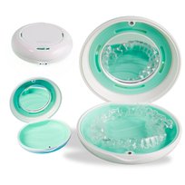 Etui pudełko na nakładki INVISALIGN aparat protezy z lusterkiem białe ZENT