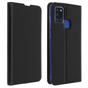 Etui Samsung Galaxy A21s Folio z Miejscem na Kartę - Czarne - Akashi