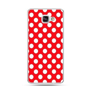 Etui, Samsung Galaxy A7 2016, czerwona polka dot - EtuiStudio