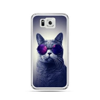 Etui, Samsung Galaxy Alpha, kot hipster w okularach - EtuiStudio