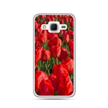 Etui, Samsung Galaxy Grand Prime, czerwone tulipany - EtuiStudio