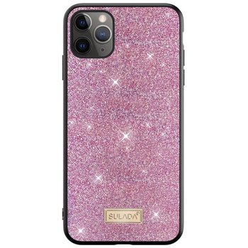 Etui Samsung Galaxy S20 Ultra Brokat Sulada Dazzling Glitter Różowe - Inny producent