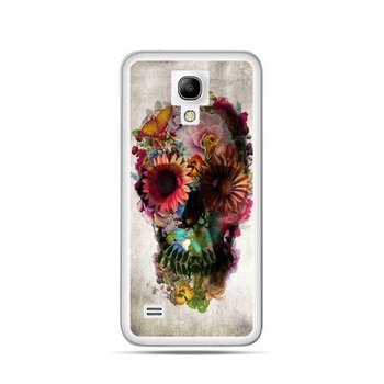 Etui, Samsung Galaxy S4, czaszka z kwiatami - EtuiStudio