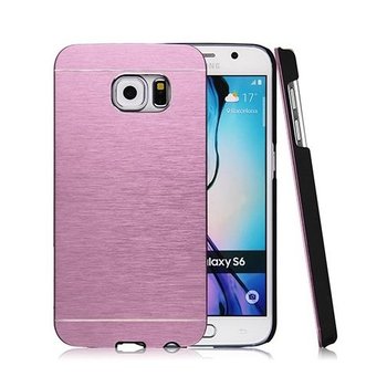 Etui, Samsung Galaxy S6 edge, Motomo aluminiowe, różowy - EtuiStudio