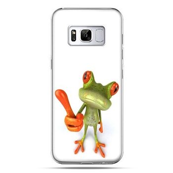 Etui, Samsung Galaxy S8 Plus, śmieszna żaba - EtuiStudio