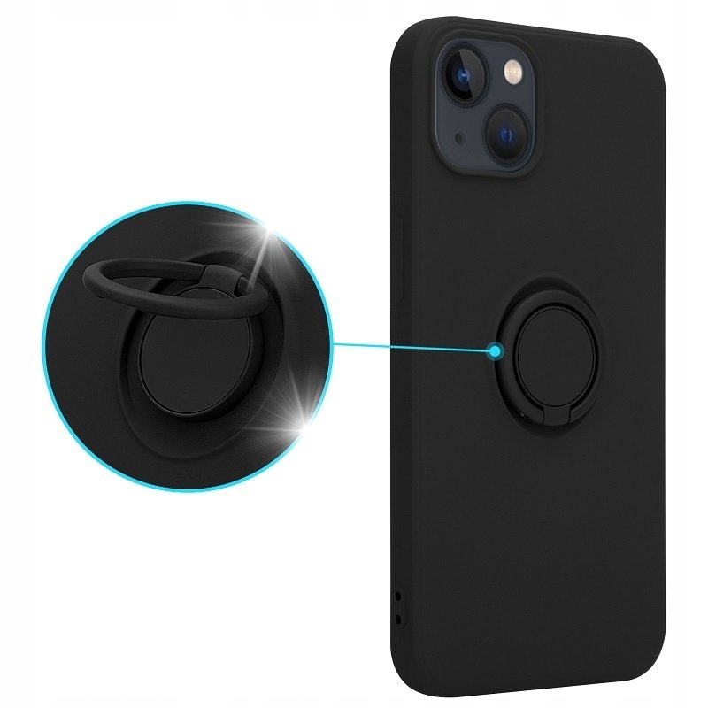 Etui Silicon Ring do Iphone 11 czarny - Inny producent | Sklep EMPIK.COM