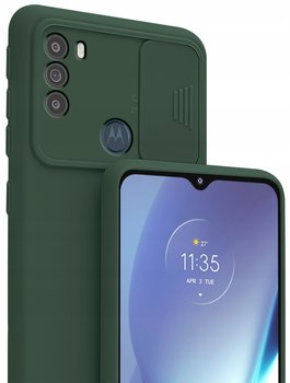 Etui SILICONE CamShield Szkło do Motorola Moto G50 - Krainagsm