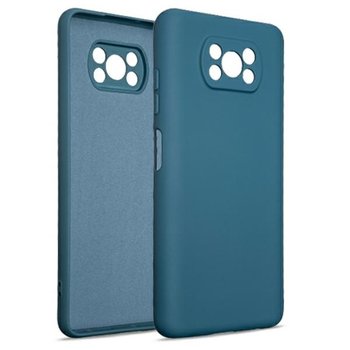 Etui SILICONE CASE do Xiaomi Poco X3 niebieski/blue - Beline