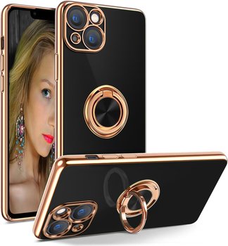Etui Silicone Ring + Szkło 9H do Apple iPhone 13 - producent niezdefiniowany