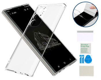Etui silikonowe 2mm do SAMSUNG GALAXY S24 ULTRA obudowa + folia hydrożelowa - Inny producent