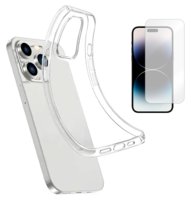 Etui silikonowe do IPHONE 14 PRO MAX obudowa case pokrowiec plecki + szkło