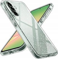 Etui SILIKONOWE do SAMSUNG GALAXY A56 +Szkło 9H BROKAT SHINE Case 2MM