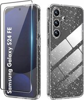 Etui SILIKONOWE do SAMSUNG GALAXY S24 FE +Szkło 9H BROKAT SHINE Case 2MM