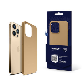 Etui silikonowe na iPhone 15 Pro Max - 3mk HARDY® Case Dark Gold - 3MK