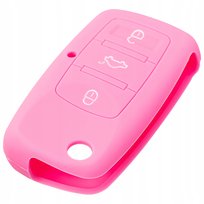 ETUI SILIKONOWE NA KLUCZYK Z 3 PRZYCISKAMI VW PASSAT B5 RÓŻOWE