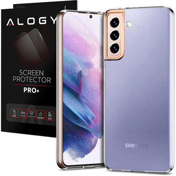 Etui silikonowe obudowa Alogy case do Samsung Galaxy S22 Plus przezroczyste + Szkło - Alogy