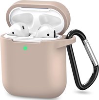 Etui silikonowe Vanfone do Apple AirPods 1/2, beżowy