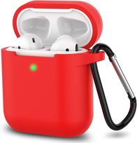 Etui silikonowe Vanfone do Apple AirPods 1/2, czerwone