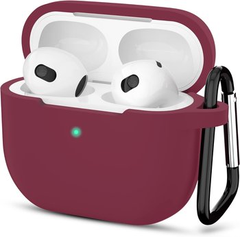 Etui silikonowe Vanfone do Apple AirPods 3, bordowe - Vanfone