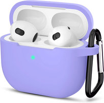 Etui silikonowe Vanfone do Apple AirPods 3, fioletowe