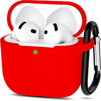 Etui silikonowe Vanfone do Apple AirPods 4, czerwony Vanfone