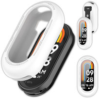 Etui silikonowe Vanfone do Xiaomi Mi Smart Band 8/9, biały