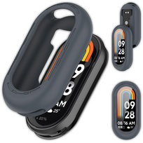 Etui silikonowe Vanfone do Xiaomi Mi Smart Band 8/9, ciemnoszary