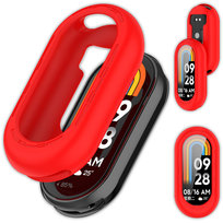 Etui silikonowe Vanfone do Xiaomi Mi Smart Band 8/9, czerwony