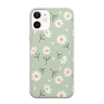 Etui silikonowe z nadrukiem Apple iPhone 12 mini Stokrotki pistacja