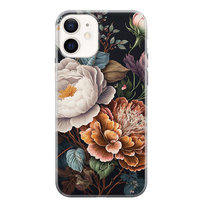 Etui silikonowe z nadrukiem Apple iPhone 12 Piwonie III