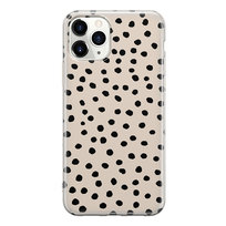 Etui silikonowe z nadrukiem Apple iPhone 14 Pro MAX Kropki dot beż