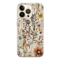 Etui silikonowe z nadrukiem Apple iPhone 15 Pro MAX Łąka beż