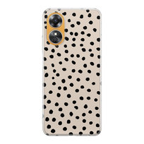 Etui silikonowe z nadrukiem OPPO Oppo A38 4G Kropki dot beż