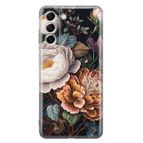 Etui silikonowe z nadrukiem Samsung Galaxy S22 Piwonie III