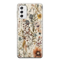 Etui silikonowe z nadrukiem Samsung Galaxy S23 FE Łąka beż