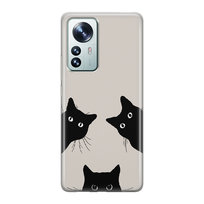 Etui silikonowe z nadrukiem Xiaomi Redmi Note 12S Czarne koty