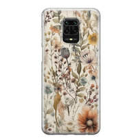 Etui silikonowe z nadrukiem Xiaomi Redmi Note 9 Pro Łąka beż