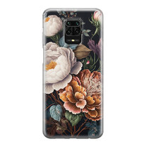 Etui silikonowe z nadrukiem Xiaomi Redmi Note 9 Pro Piwonie III