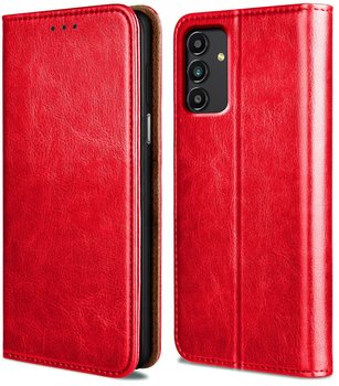 Etui Skórzane Case Do Samsung Galaxy A13 4G +Szkło - Krainagsm