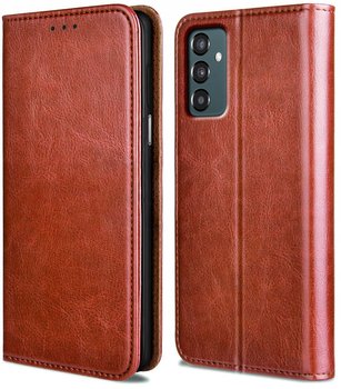 Etui SKÓRZANE CASE do Samsung Galaxy M13 + SZKŁO - producent niezdefiniowany