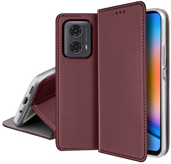 ETUI SKÓRZANE do MOTOROLA MOTO G24|G04 MAGNETYCZNE BOOK CASE TOKRA SZKŁO 9H - Krainagsm