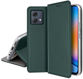 Etui Skórzane Do Motorola Moto G84 Magnetyczne Book Case Tokra Szkło 9H - Krainagsm