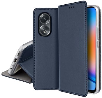 ETUI SKÓRZANE do OPPO A58 4G MAGNETYCZNE BOOK CASE TOKRA SZKŁO 9H - Krainagsm